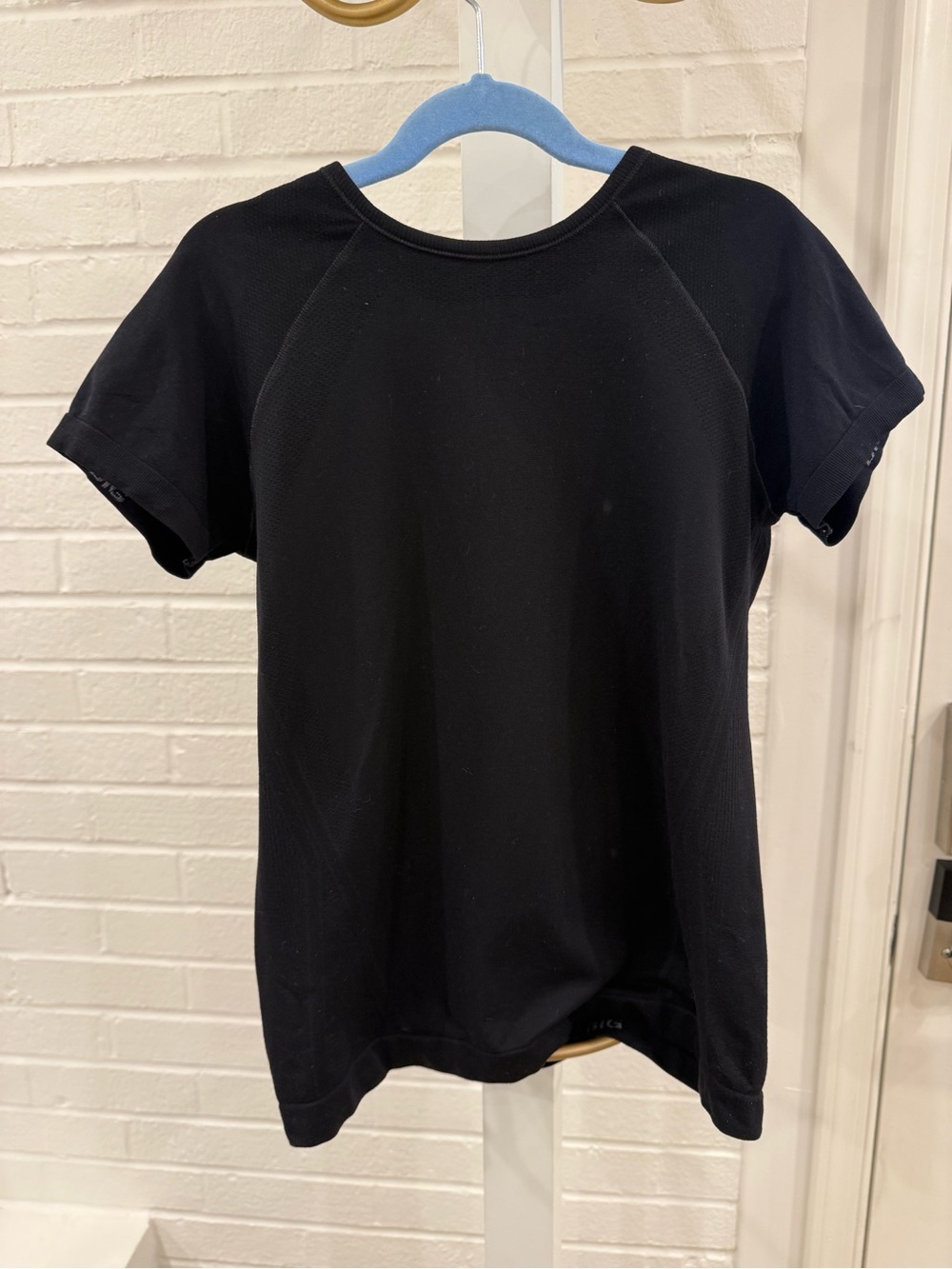 Athleta Black Short-Sleeve Performance Tee